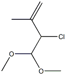 3-Chloro-4,4-dimethoxy-2-methyl-1-butene Struktur