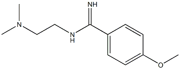 N-(2-Dimethylaminoethyl)-4-methoxybenzamidine Structure