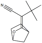 3-(2,2-Dimethyl-1-cyanopropylidene)-2-oxabicyclo[2.2.1]heptane 结构式