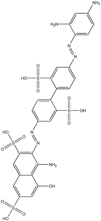 4-Amino-3-[4'-(2,4-diaminophenylazo)-2,2'-disulfo[1,1'-biphenyl]-4-ylazo]-5-hydroxy-2,7-naphthalenedisulfonic acid