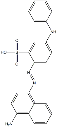 2-(4-Amino-1-naphtylazo)-5-anilinobenzenesulfonic acid Structure