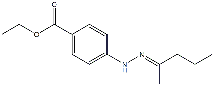 p-[2-(1,3-Dimethylpropylidene)hydrazino]benzoic acid ethyl ester|