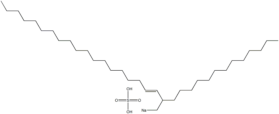 Sulfuric acid 2-tridecyl-3-henicosenyl=sodium ester salt,,结构式