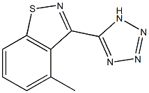 3-(1H-テトラゾール-5-イル)メチル-1,2-ベンゾイソチアゾール 化学構造式