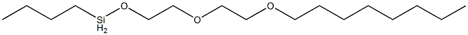 Butyl[2-[2-(octyloxy)ethoxy]ethoxy]silane Structure