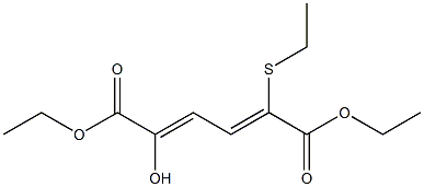 2-Ethylthio-5-hydroxy-2,4-hexadienedioic acid diethyl ester