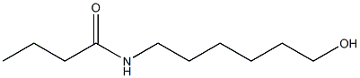 N-(6-Hydroxyhexyl)butyramide Structure