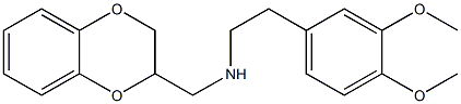 2,3-Dihydro-2-[[[2-(3,4-dimethoxyphenyl)ethyl]amino]methyl]-1,4-benzodioxin Struktur