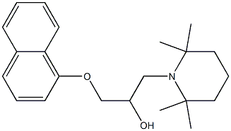 1-(1-Naphtyloxy)-3-(2,2,6,6-tetramethylpiperidin-1-yl)propan-2-ol 结构式