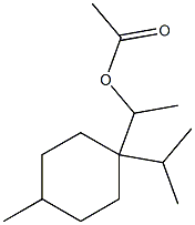 Acetic acid 1-(p-menthan-4-yl)ethyl ester,,结构式