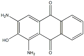 2-Hydroxy-1,3-diaminoanthraquinone Struktur