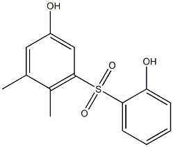 2',3-Dihydroxy-5,6-dimethyl[sulfonylbisbenzene] Struktur