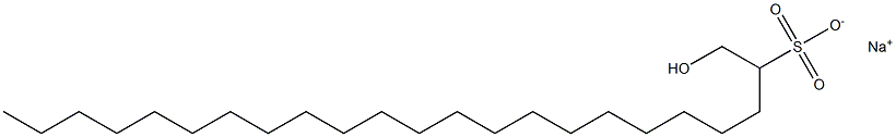 1-Hydroxytricosane-2-sulfonic acid sodium salt,,结构式