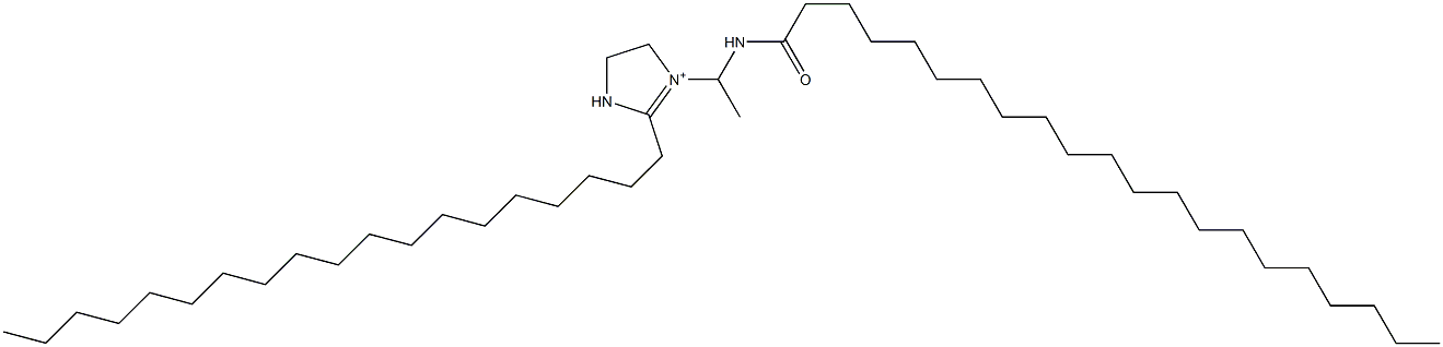 1-[1-(Henicosanoylamino)ethyl]-2-nonadecyl-1-imidazoline-1-ium 结构式
