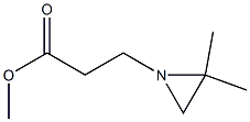 3-(2,2-ジメチルアジリジン-1-イル)プロピオン酸メチル 化学構造式