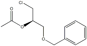 (R)-2-Benzyloxy-1-chloromethylethanol acetate 结构式