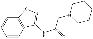 N-(1,2-Benzisothiazol-3-yl)-2-(1-piperidinyl)acetamide Structure