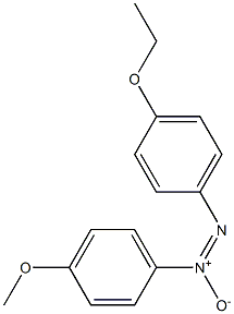 4-Methoxy-4'-ethoxyazoxybenzene Struktur