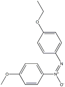 4-メトキシ-4'-エトキシアゾキシベンゼン 化学構造式