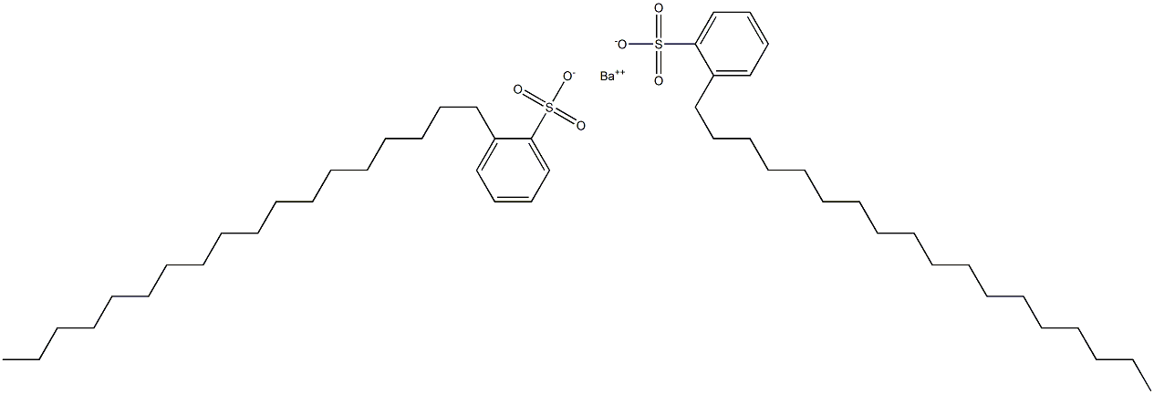 Bis(2-octadecylbenzenesulfonic acid)barium salt,,结构式