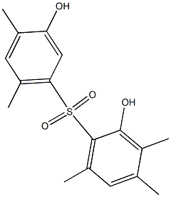 2,3'-Dihydroxy-3,4,4',6,6'-pentamethyl[sulfonylbisbenzene] Struktur