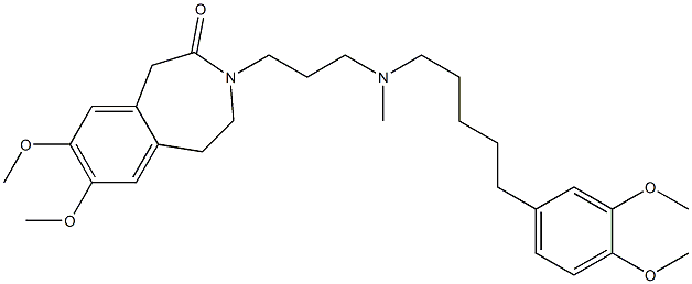 4,5-Dihydro-7,8-dimethoxy-3-[3-[N-methyl-5-(3,4-dimethoxyphenyl)pentylamino]propyl]-1H-3-benzazepin-2(3H)-one|