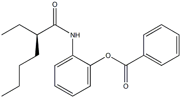 [R,(+)]-N-[2-(Benzoyloxy)phenyl]-2-ethylhexanamide Structure