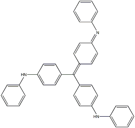 4,4'-[[4-(Phenylimino)-2,5-cyclohexadienylidene]methylene]bis(N-phenylaniline),,结构式