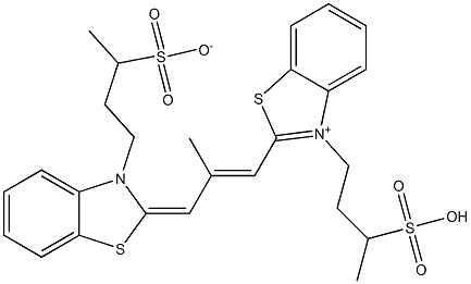 4-[[2-[2-Methyl-3-[3-(3-sulfonatobutyl)benzothiazol-2(3H)-ylidene]-1-propenyl]benzothiazol-3-ium]-3-yl]-2-butanesulfonic acid