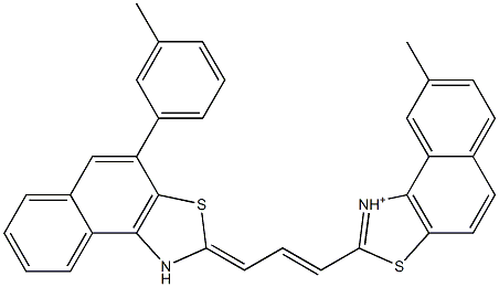 3,3'-Dimethyl-9-phenyl-4,5:4',5'-dibenzothiacarbocyanine