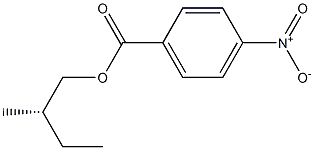 (+)-p-Nitrobenzoic acid (S)-2-methylbutyl ester Structure