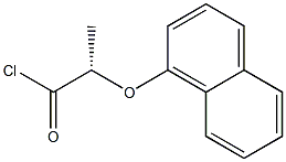 [S,(+)]-2-(1-Naphtyloxy)propionyl chloride Struktur