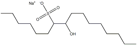 8-Hydroxyhexadecane-7-sulfonic acid sodium salt,,结构式