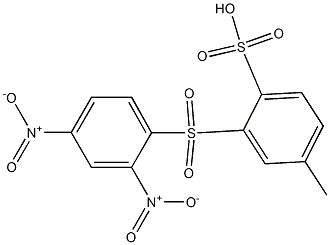 4-Methyl-2-[(2,4-dinitrophenyl)sulfonyl]benzenesulfonic acid