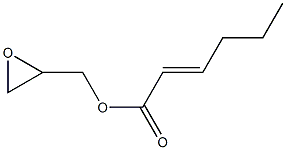 2-Hexenoic acid (oxiran-2-yl)methyl ester 结构式