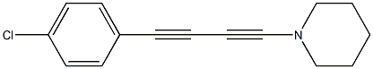 1-Piperidino-4-(4-chlorophenyl)-1,3-butadiyne,,结构式