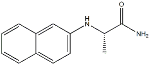 N2-(2-ナフチル)-L-アラニンアミド 化学構造式