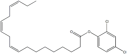 (9Z,12Z,15Z)-9,12,15-Octadecatrienoic acid 2,4-dichlorophenyl ester Structure