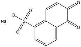 5,6-Dihydro-5,6-dioxo-1-naphthalenesulfonic acid sodium salt Struktur