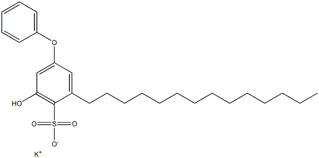 5-Hydroxy-3-tetradecyl[oxybisbenzene]-4-sulfonic acid potassium salt,,结构式