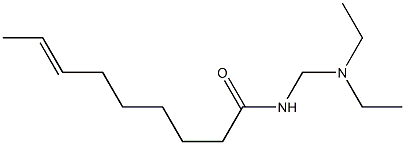 N-[(ジエチルアミノ)メチル]-7-ノネンアミド 化学構造式