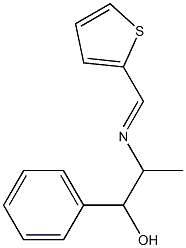 2-[[(2-Thienyl)methylene]amino]-1-phenyl-1-propanol Structure