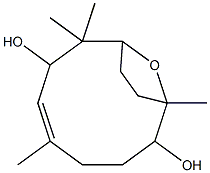 1,5,8,8-Tetramethyl-12-oxabicyclo[7.2.1]dodec-5-ene-2,7-diol Structure