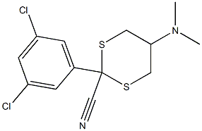 5-(Dimethylamino)-2-[3,5-dichlorophenyl]-1,3-dithiane-2-carbonitrile