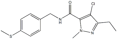 4-Chloro-5-ethyl-2-methyl-N-[4-(methylthio)benzyl]-2H-pyrazole-3-carboxamide