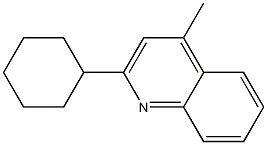 2-Cyclohexyl-4-methylquinoline 结构式