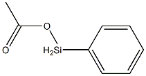 フェニル(アセトキシ)シラン 化学構造式