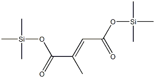 (E)-2-Methyl-2-butenedioic acid bis(trimethylsilyl) ester Struktur