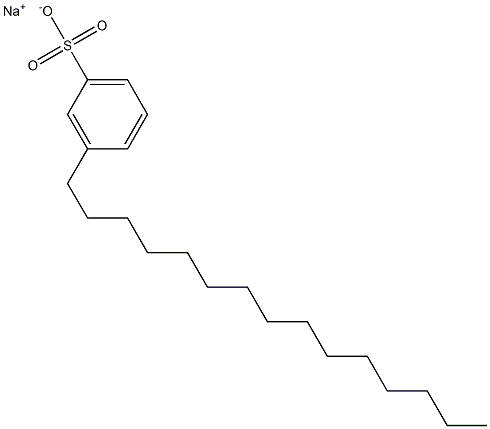 3-Pentadecylbenzenesulfonic acid sodium salt Structure