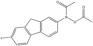 N-Acetyloxy-N-(7-iodo-9H-fluoren-2-yl)acetamide 结构式